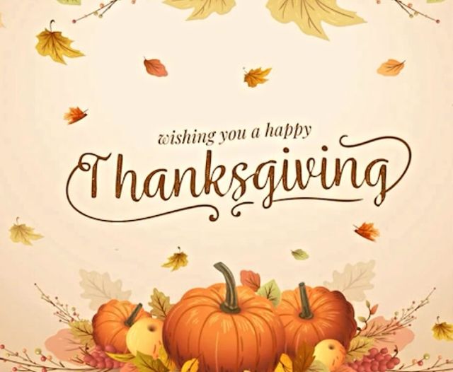 Happy Thanksgiving.